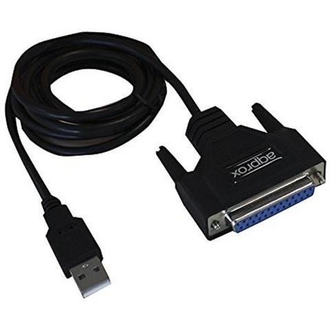 appC26, USB 2.0, DB25, Maschio / femmina, Nero, Plastica, Scatola - Foto 1