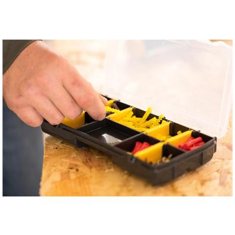 STST81679-1 scatola di conservazione Vassoio di conservazione Nero, Giallo Rettangolare Polipropilene (PP)  - Foto 3