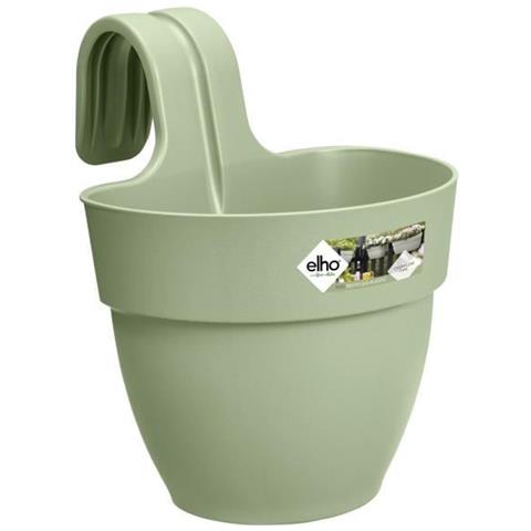 Vaso Da Fiori - Vibia Campana Easy Hanger Small - Verde Pistacchio - Balcone Esterno - L 24,1 X P 20,5 X H 26,5 Cm - Foto 1