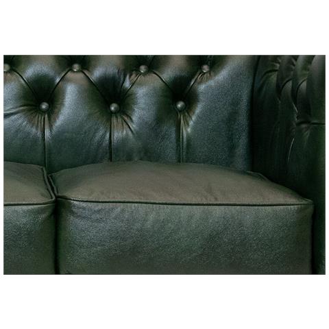 Divano First Class Pelle | 5 Posti | Cloudy Verde | 12 Anni Di Garanzia - Foto 2