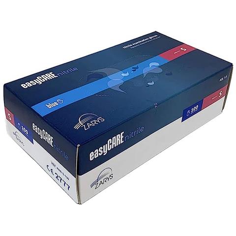100 X Guanti In Nitrile Blu Monouso Usa E Getta Antistrappo Senza Polvere Tg. S - Foto 2