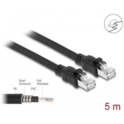 Cavo Di Rete Rj45 Cat. 6a F /utp Con Rivestimento Interno In Metallo Da 5 M - Foto 2