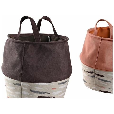 Cesto Per I Panni Sporchi Dkd Home Decor Grigio Arancio 28 X 28 X 30 Cm (3 Unità) - Foto 4