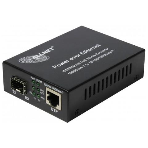 Convertitore Multimediale PoE da 15.4 W 1000 Base Colore Nero - Foto 1