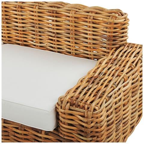 Divano A 3 Posti In Rattan Naturale Forli - Foto 6