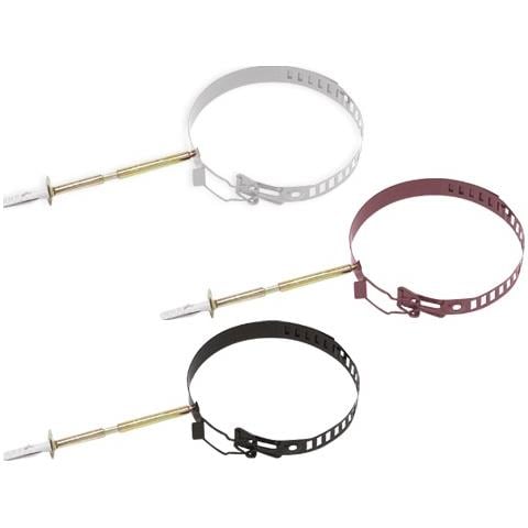 Collare Per Tubi Canna Fumaria In Acciaio Ala - 8 - 13cm Maroon - Foto 1