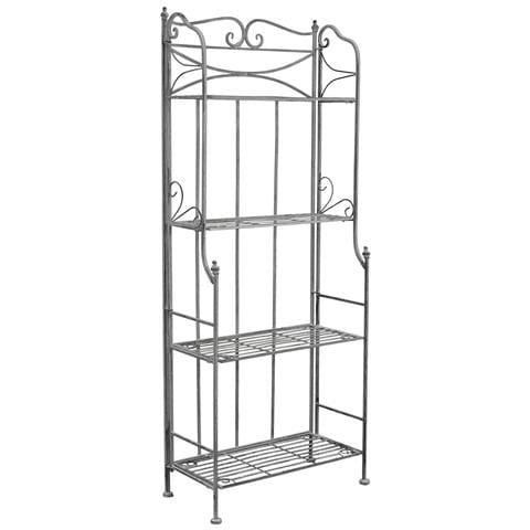 Étagère Scaffale 4 Piani In Acciaio Naomi - Darkslategray - Foto 1