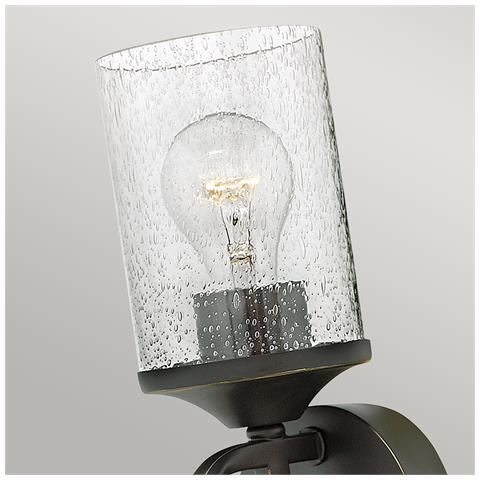 Applique Industrial Nordico Casa Alluminio Nero Antico Vetro 1 Luce E27 - Foto 4