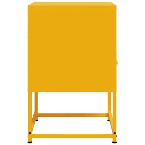 Comodino Giallo Senape 36x39x60,5 Cm In Acciaio - Foto 2