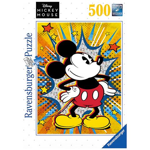 Topolino Tema Disney 500 Pezzi Puzzle Softclick Premium, Multicolore - Foto 2