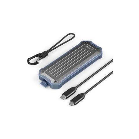 OTPX-G2 Box Esterno SSD Enclosure M. 2 NVME Type-C - Grigio-Blu - Foto 1