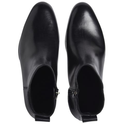 Ankle Boot 55 Stivaletti Pelle Scarpe Donna Nero Eu 37, Hw0hw02095 Beh - Foto 3