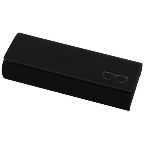 Custodia Per Occhiali In Pelle Pu Black - Foto 1