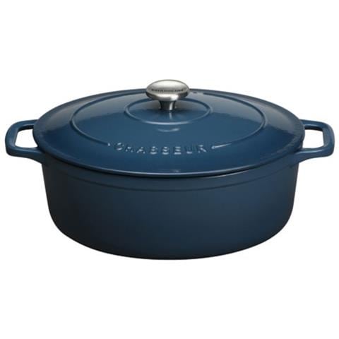 Casseruola Ovale In Ghisa Smaltata, 29 Cm, Blu - Puc472997 - Foto 1