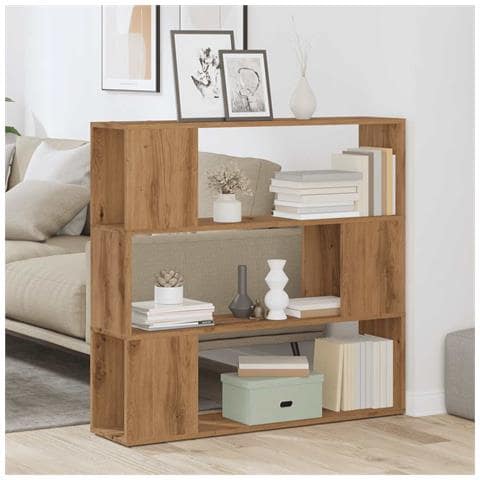Libreria/divisorio In Rovere Artigianale 100x24x94 Cm - Foto 3