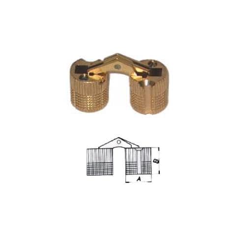 2 Pezzi - Cerniere A Scomparsa In Ottone 12x13,5mm - Foto 1