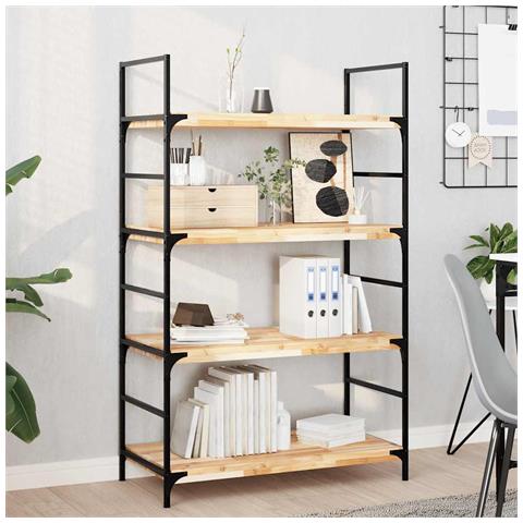 Mensole Da Parete 4 Pz 80x40x4 Cm Legno Acacia Non Trattato - Foto 1