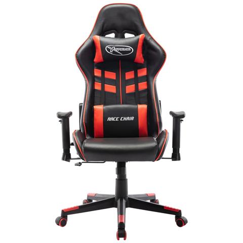 Lusso Casadino - Sedia Da Gaming Rossa E Nera In Similpelle - Foto 1