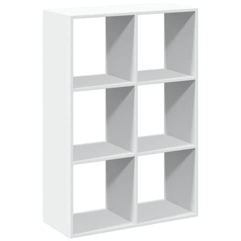 Libreria Divisorio Bianca 69,5x29x103,5 cm in Truciolato - Foto 1