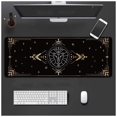 Tappetino Per Tastiera Zodiaco Leone Con Bordi Cuciti - Comfort E Stile Per La Tua Postazione Di Lavoro - Foto 1