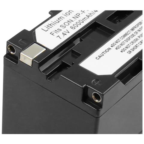 Batteria Videocamera Sony Np-f930 Np-f950 Np-f970 Li-ion 7.4v 6000mah 44. 4wh - Foto 2
