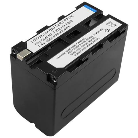 Batteria Videocamera Sony Np-f930 Np-f950 Np-f970 Li-ion 7.4v 6000mah 44. 4wh - Foto 3