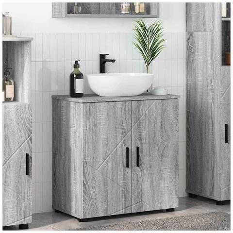 Mobile da Bagno Grigio sonoma 61 x 35 x 64 cm Legno multistrato - Foto 2