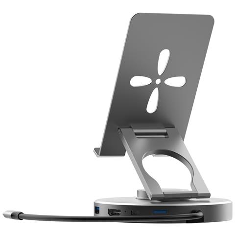 Docking Station 6-in-1 In Lega Di Alluminio Compatibile Con Switch 2, Rog Handheld Con Ventola Di Raffreddamento Rimovibile - Foto 2