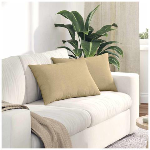 Cuscini da Divano 2 pcs Grigio Verde 60 x 40 cm - Foto 2