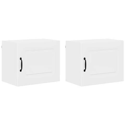 Pensile cucina con porta 2 pcs Bianco Lucido 50 x 31 x 40 cm - Foto 1