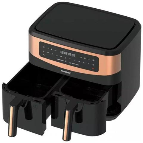 Friggitrice ad aria Klausberg KB-7589 2 x 4,5 l, apparecchio per cucinare in modo sano - Foto 1