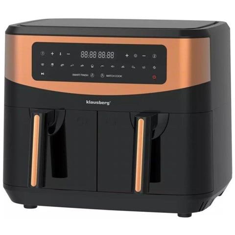 Friggitrice ad aria Klausberg KB-7589 2 x 4,5 l, apparecchio per cucinare in modo sano - Foto 2