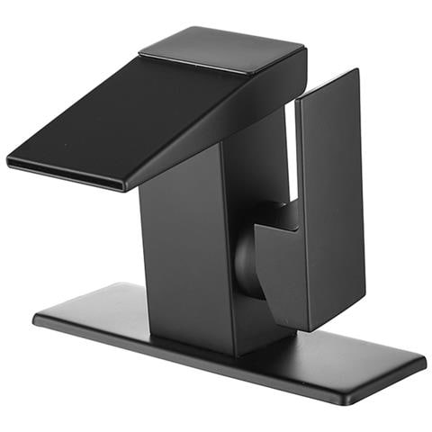 Rubinetto per lavabo da bagno, Blackswan, tipo M292, modello smart nero opaco, con display LCD, dimensioni 13 cm - Foto 1