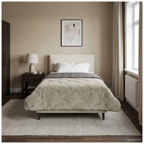 Duvet Estivo Trapuntato Grigio chiaro 135 x 200 cm - Foto 2