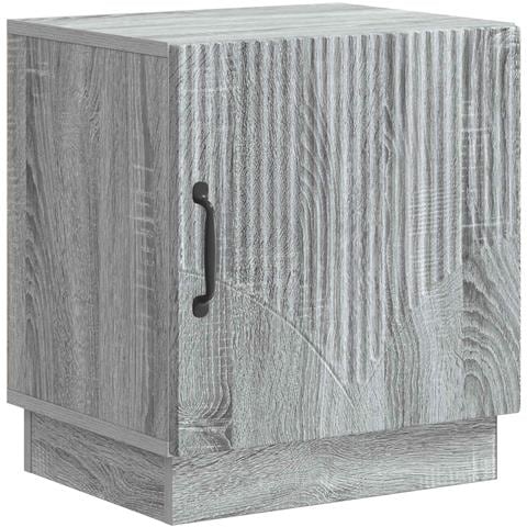 Comodino Sonoma grigio 43 x 34,5 x 47 cm Legno ingegnerizzato - Foto 1