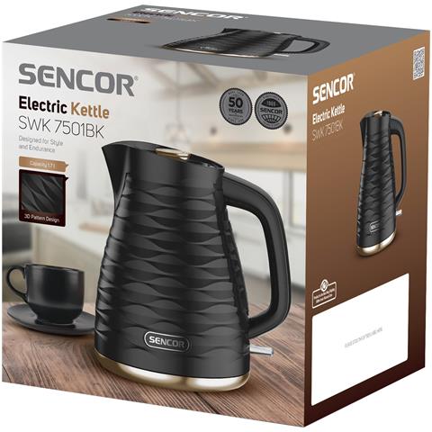 SWK 7501BK bollitore elettrico 1,7 L 2200 W Nero - Foto 13