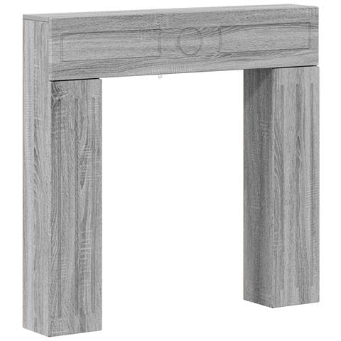 Cornice per camino Sonoma grigio 102 x 18 x 100,5 cm - Foto 1