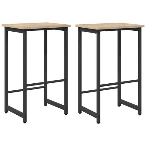Sgabello da bar 2 pz Rovere Sonoma 40 x 32 x 74 cm - Foto 1