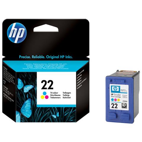C9352aE#aBE Cartuccia Ink Originale 22 a Colori per HP Deskjet Serie D / F / PSC Capacità 165 Pagine - Foto 1