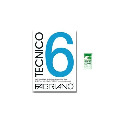 blocco tecnico 6 25x35cm 20fg 220gr ruvido - Foto 1
