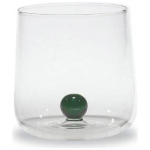 Set 6 Bicchieri Tumbler in Vetro Borosilicato h 90 mm Ø 88 mm Capacità 44 cl Colore Verde - Linea Bilia - Foto 1