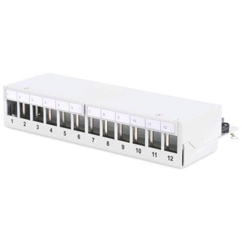 Patch Panel Desktop Modulare 1U Connettore RJ-45 Colore Grigio - Foto 1