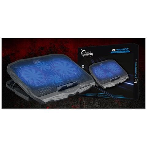 ICSB-CP25 - Dissipatore USB 4 Ventole per Notebook Illuminazione LED Blu - Foto 6