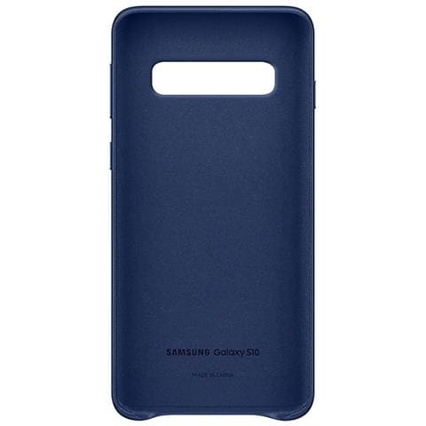 Cover Protettiva in Pelle Galaxy S10 Blu Navy - Foto 4