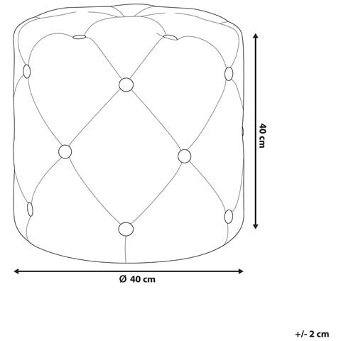 Pouf In Velluto Color Burgundy Corolla - Foto 12