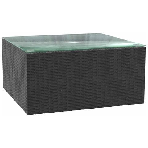 Set Divani Da Giardino 7 Pz Con Cuscini In Polyrattan Nero - Foto 2