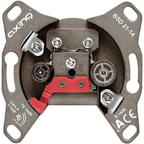 Bsd 21-14 Presa Coassiale Dell'antenna Tv Passante 14 Db 2 Porte (tv / R) Banda Larga (5-2200 Mhz)  - Foto 1