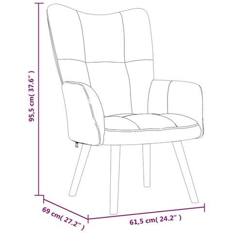 Poltrona Relax con Poggiapiedi Rosso Vino in Velluto - Foto 2