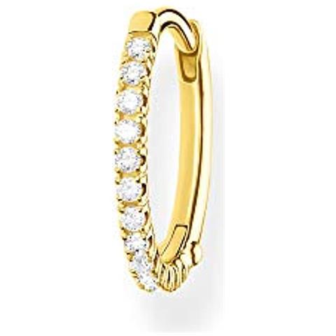 , Orecchini A Cerchio Da Donna In Argento Sterling 925, Con Chiusura A Clip (2)  - Foto 1