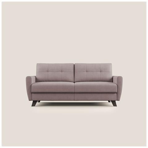 Callisto Divano letto matrimoniale in tessuto morbido impermeabile T02 208 cm (mat. 160x197) rosa - Foto 3